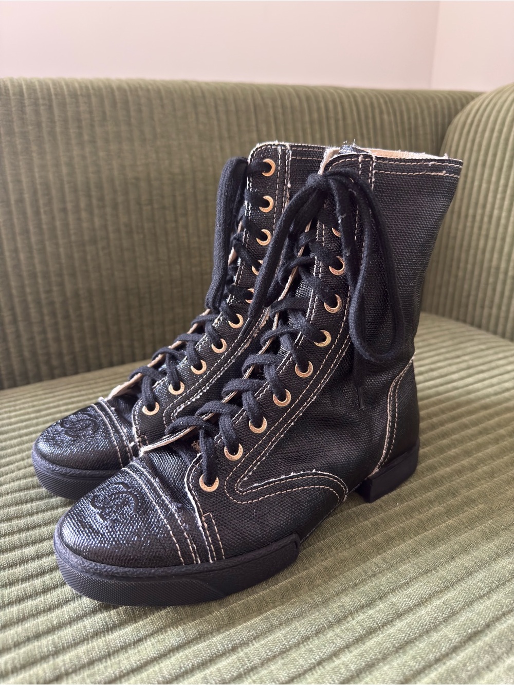 Authentic Chanel Combat Boots - US Size 5 | EU 35